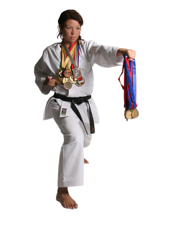 Sensei Sônia Coutinho da Academia de Artes Marciais ASCAM.